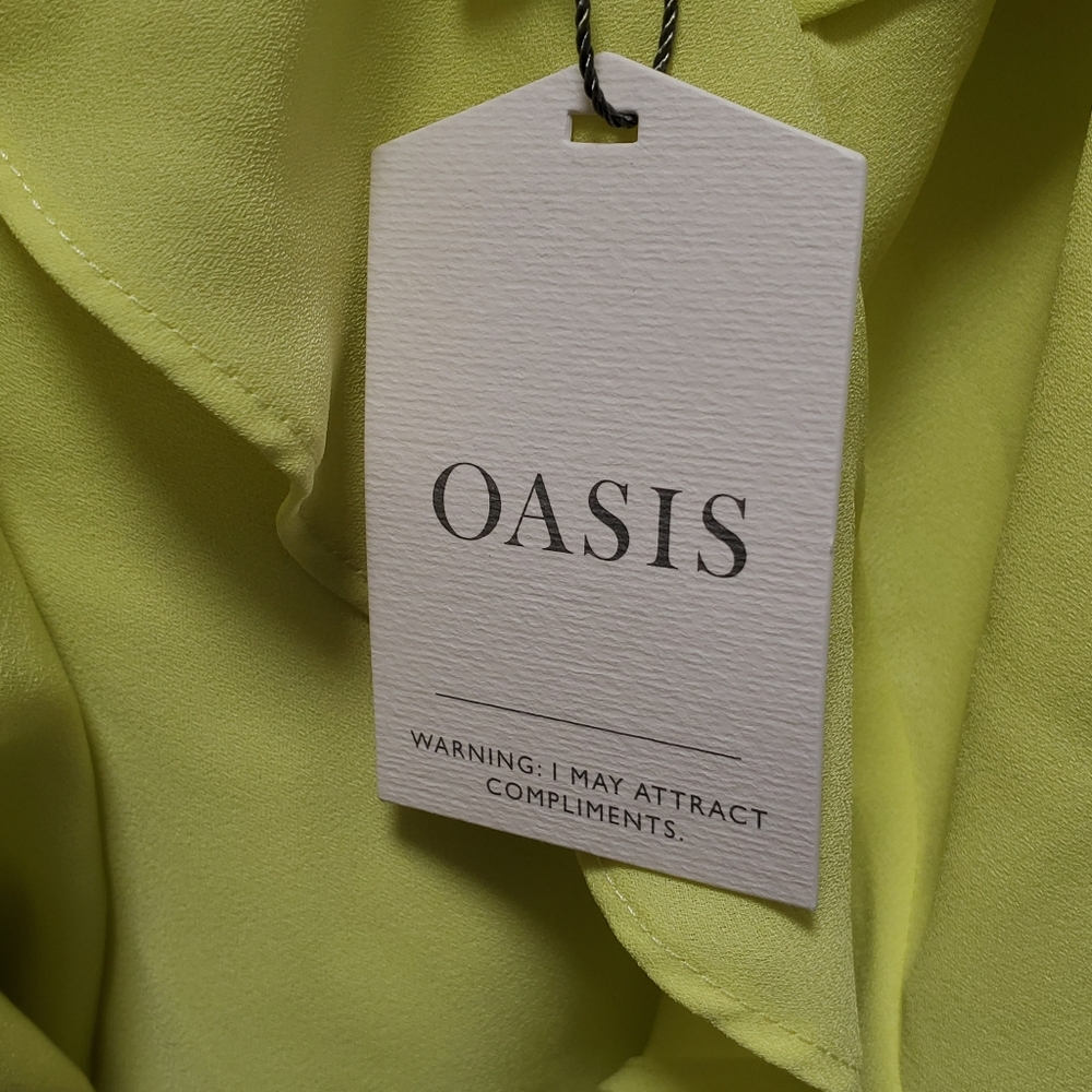 Oasis | Neon | Ruffle Asymmetrical Dress - Picture 5 of 7